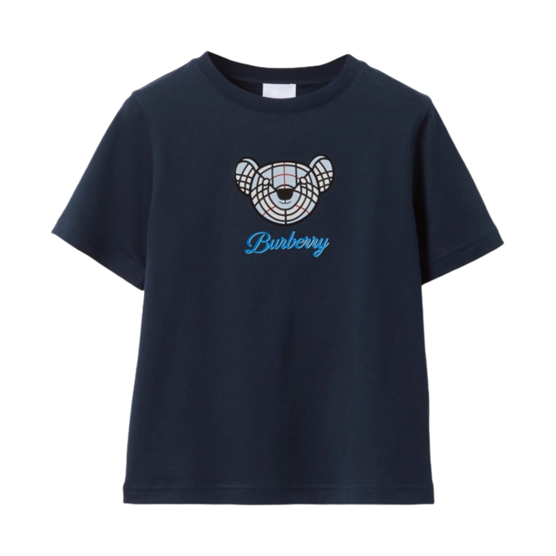8058383 (Kids) Burberry Thomas Bear Motif Cotton T-Shirt Deep Charcoal Blue