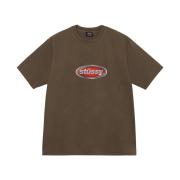 Stussy Emblem T-Shirt Pigment Dyed Coffee
