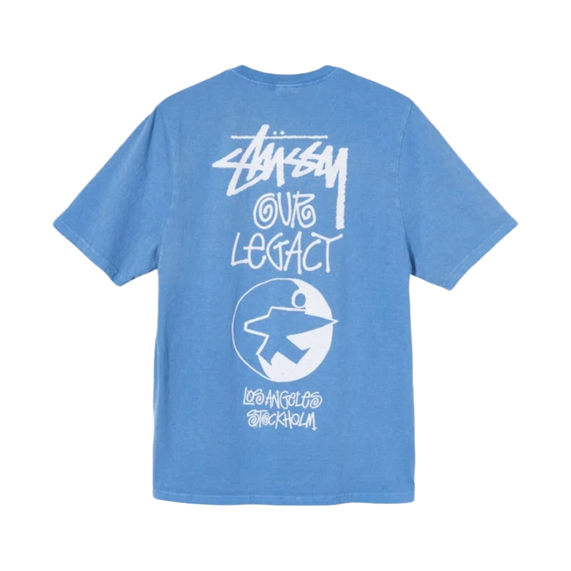 스투시 x 아워레가시 서프맨 티셔츠 블루 - 21SS