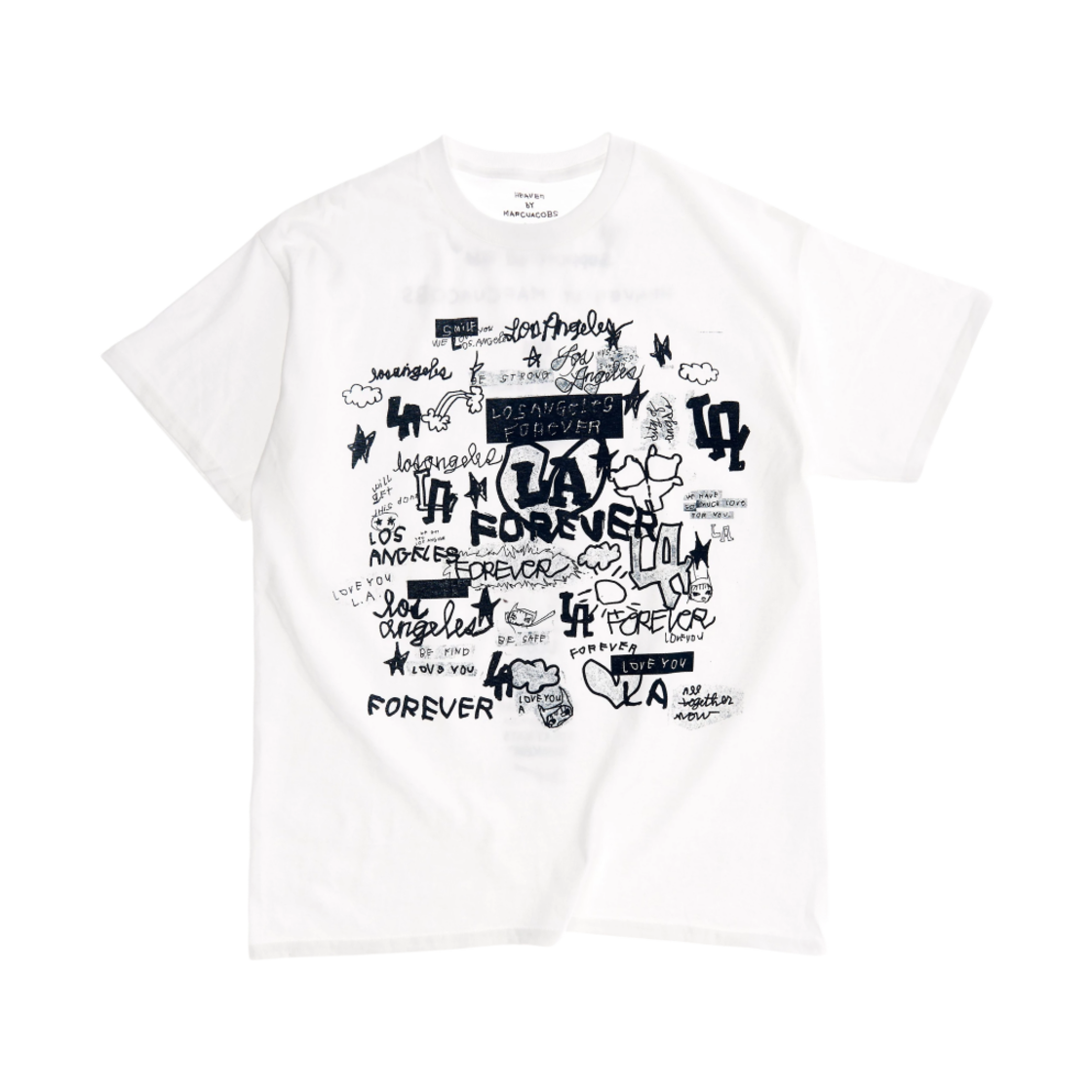 (W) 헤븐 바이 마크 제이콥스 LA 포에버 티셔츠 화이트((W) Heaven By Marc Jacobs LA Forever T-Shirt White)