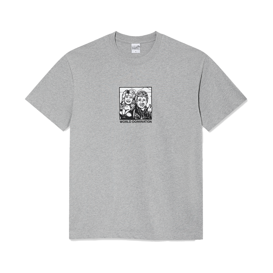 P000BIZL Polar Skate Co. World Domination Tee Heather Grey