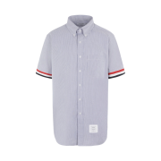 Thom Browne Pincode Armband Short Sleeve Shirt Navy