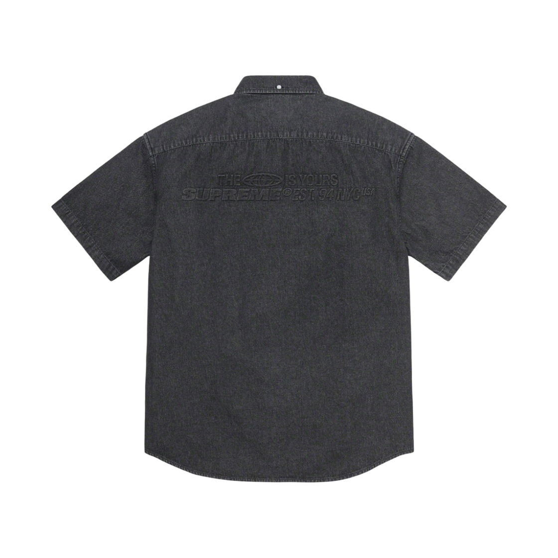슈프림 엠보스 데님 숏슬리브 셔츠 블랙 - 21SS(Supreme Embossed Denim S/S Shirt Black - 21SS) - 2