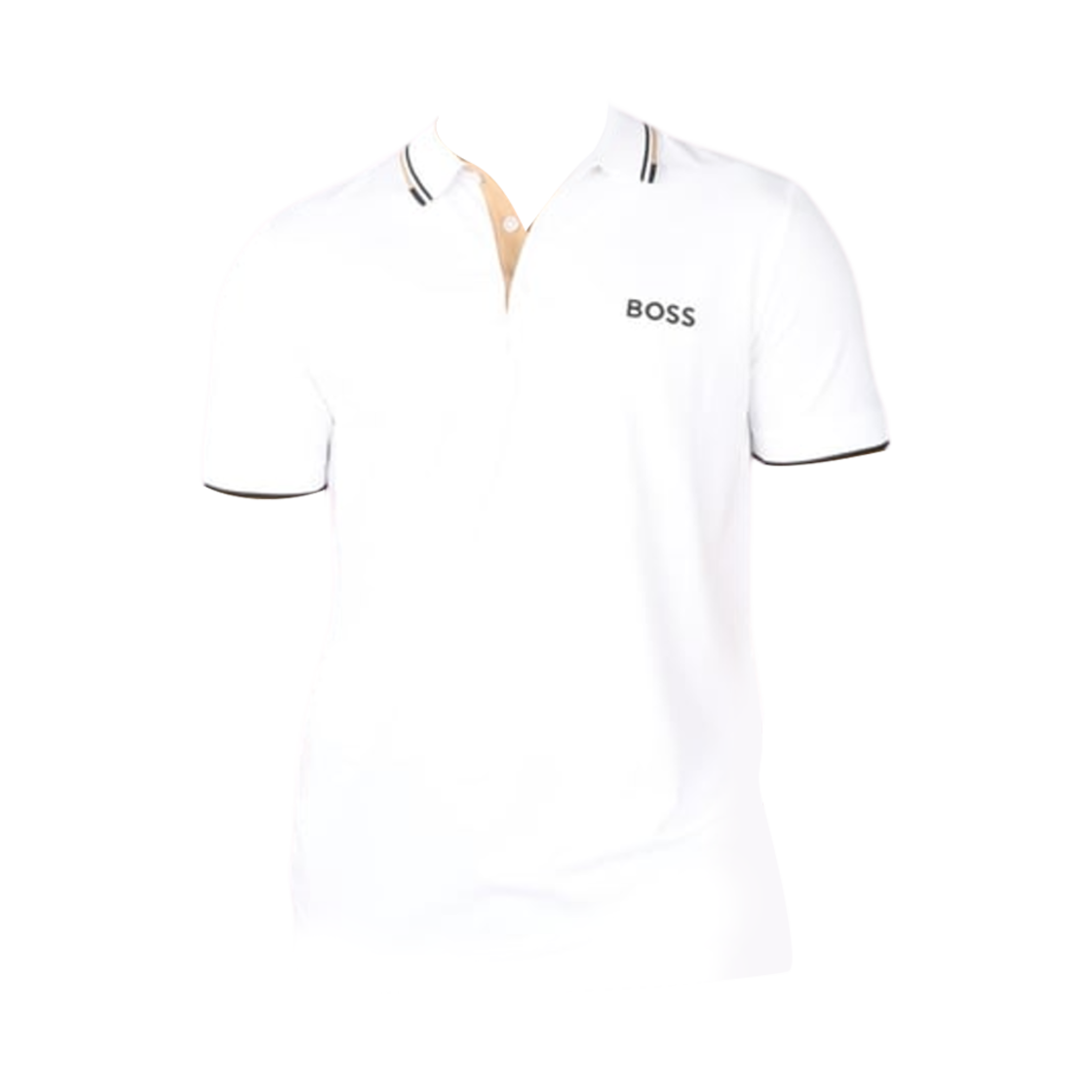 50469102-103 Hugo Boss Polo Shirt with Contrast Logo Natural