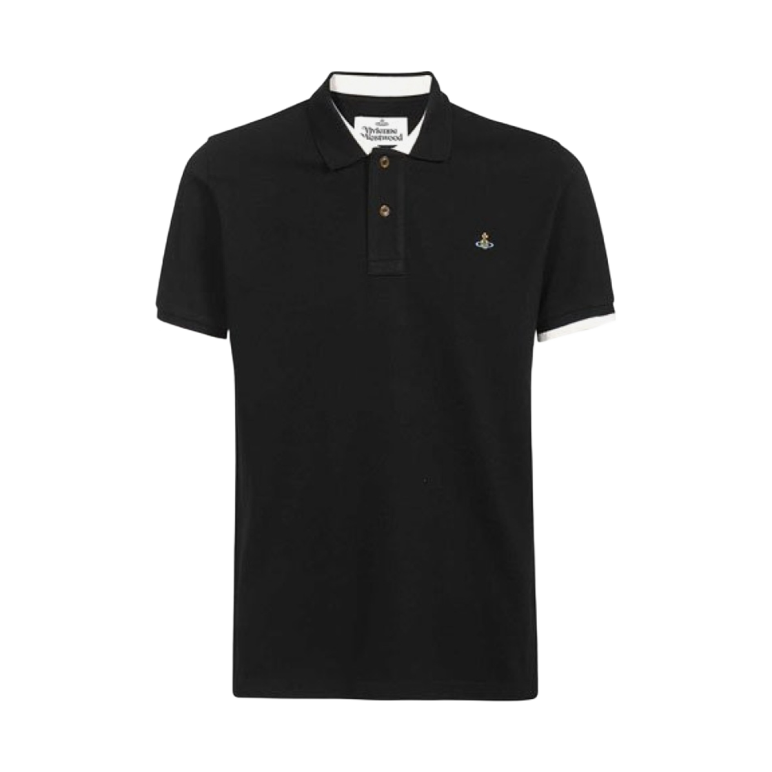 비비안 웨스트우드 클래식 폴로 스트라이프 칼라 블랙(Vivienne Westwood Classic Polo Stripe Collar Black) - 1