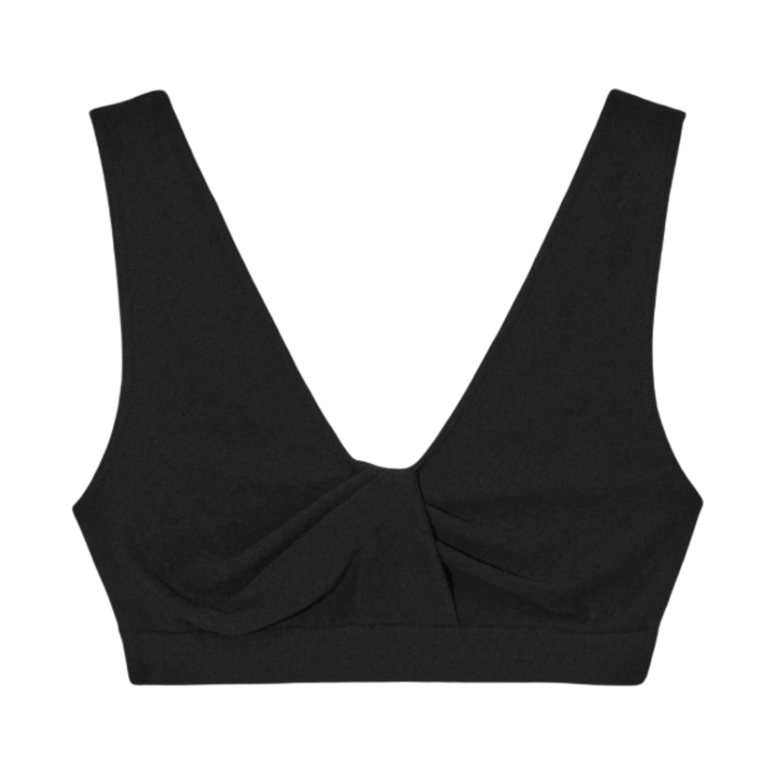 (W) 코스 부클레 브라 탑 블랙((W) COS Boucle Bra Top Black) - 1