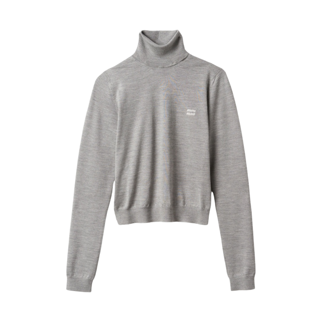 (W) 미우 미우 캐시미어 앤 실크 스웨터 마블 그레이((W) Miu Miu Cashmere and Silk Sweater Marble Grey) - 1