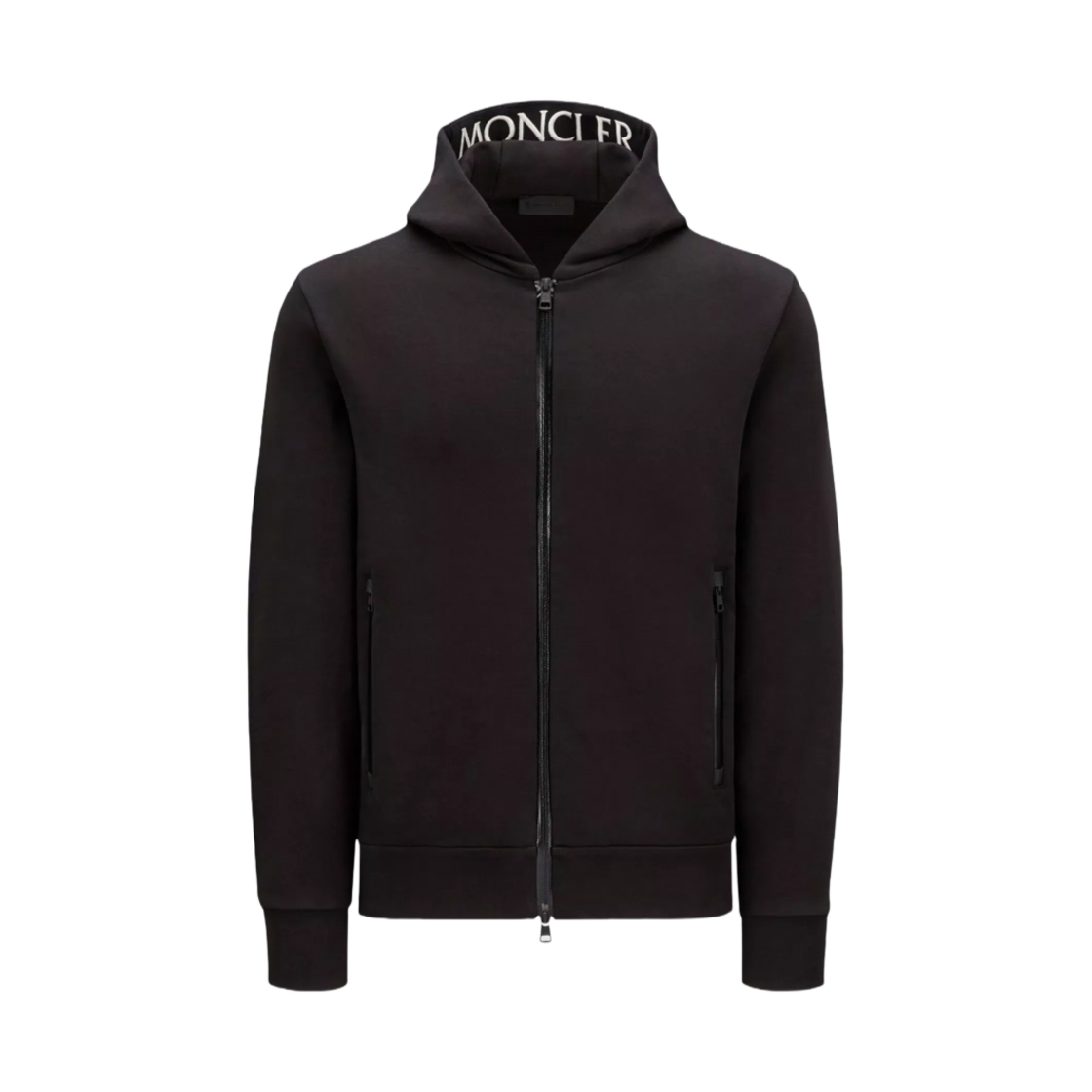 몽클레르 로고 집업 후드 블랙 - 24FW(Moncler Logo Zip-Up Hoodie Black - 24FW) - 1