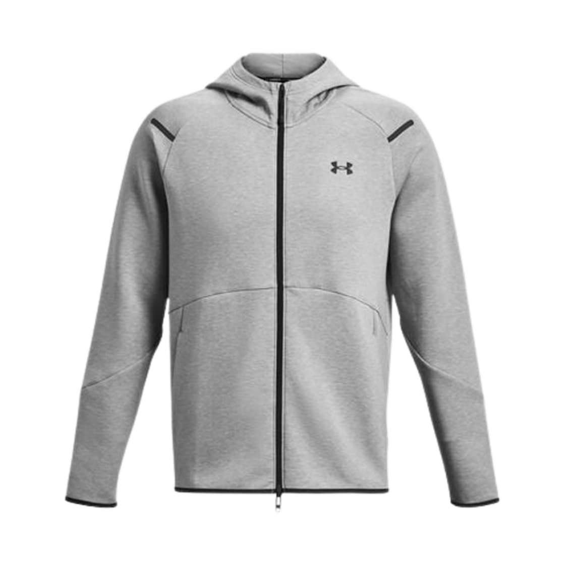 언더아머 UA 언스타퍼블 플리스 풀 집 모드 그레이 블랙(Under Armour UA Unstoppable Fleece Full Zip Mod Gray Black)