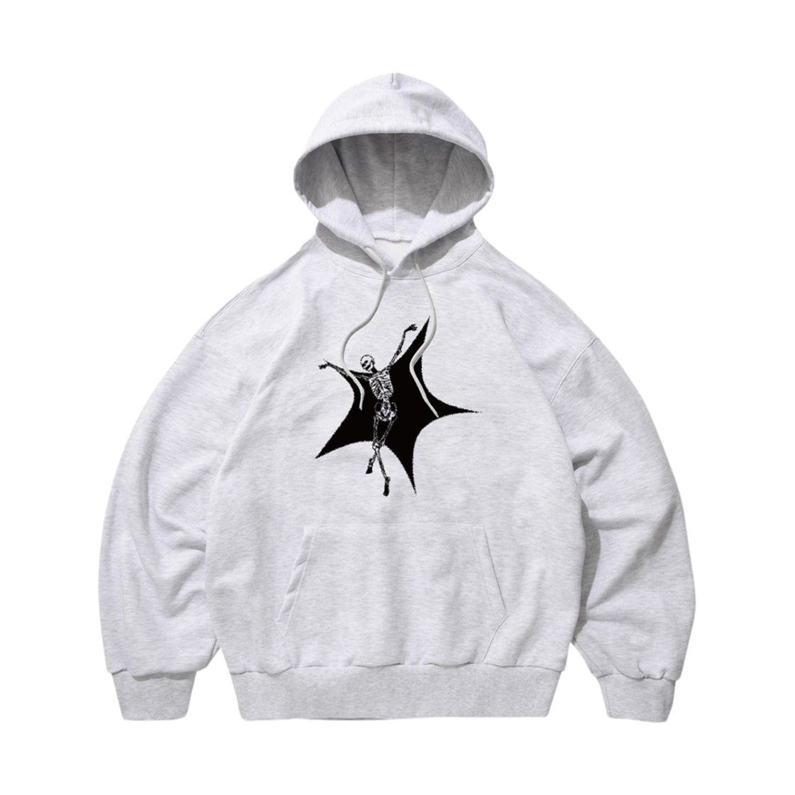 스웨이드 스컬 스타 후드 멜란지 그레이(Suade Skull Star Hoodie Melange Grey)