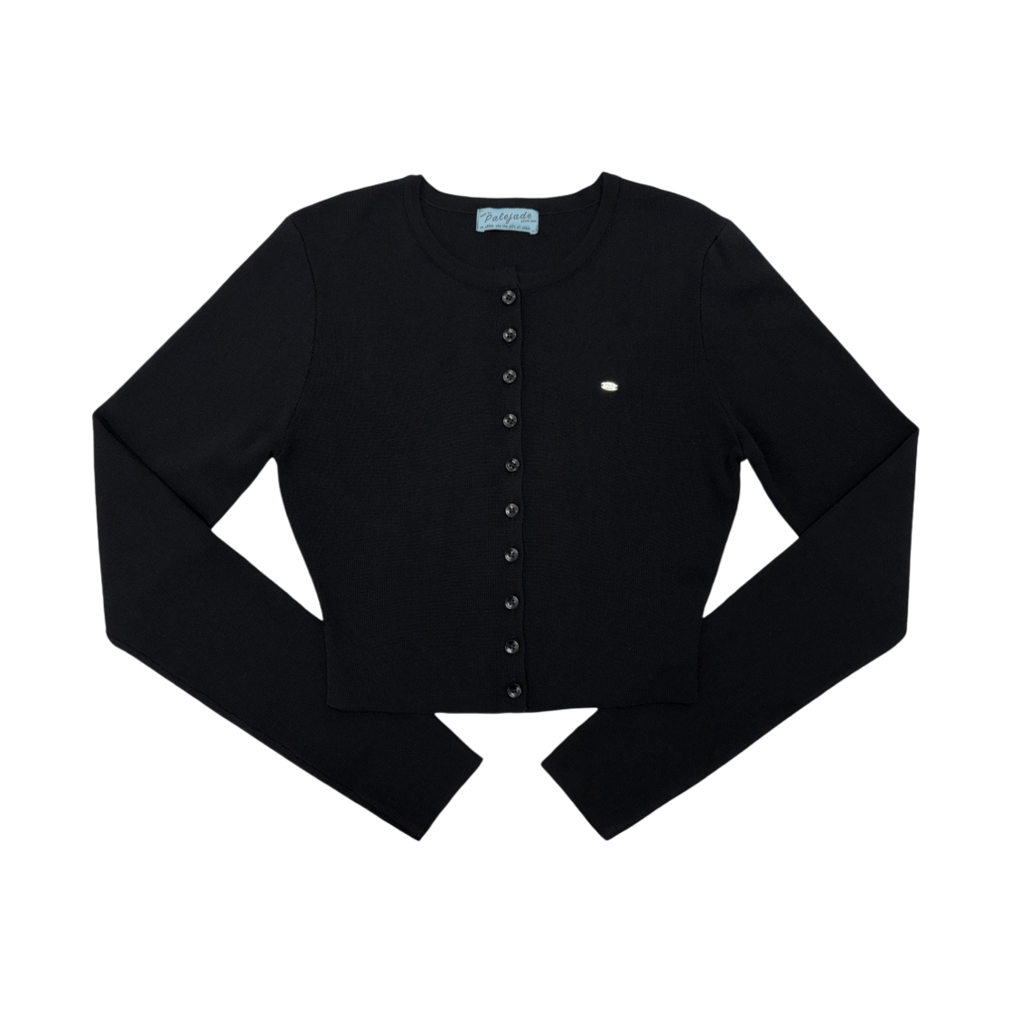 - (W) Pale Jade 2024 Rayon Summer Cardigan Black