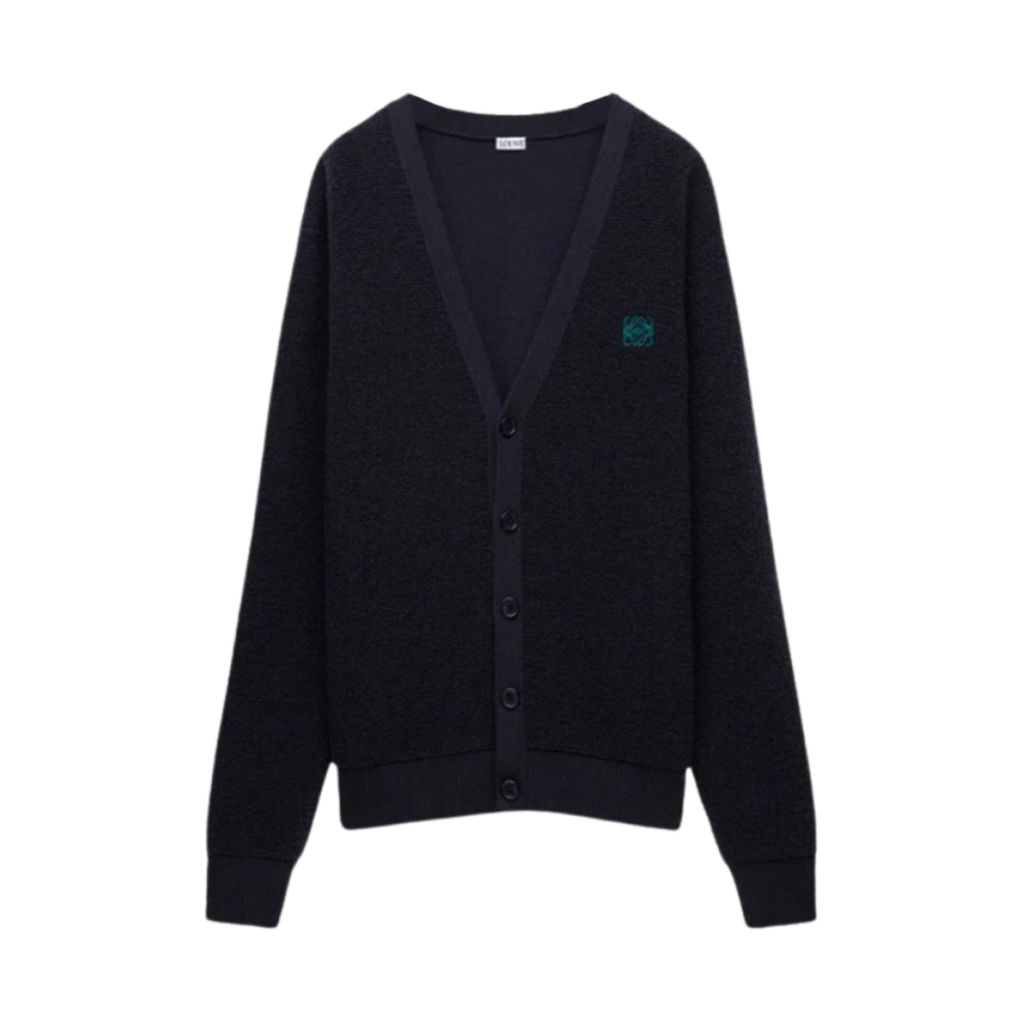 H526Y16KA1-5110 Loewe Cardigan in Wool Blue