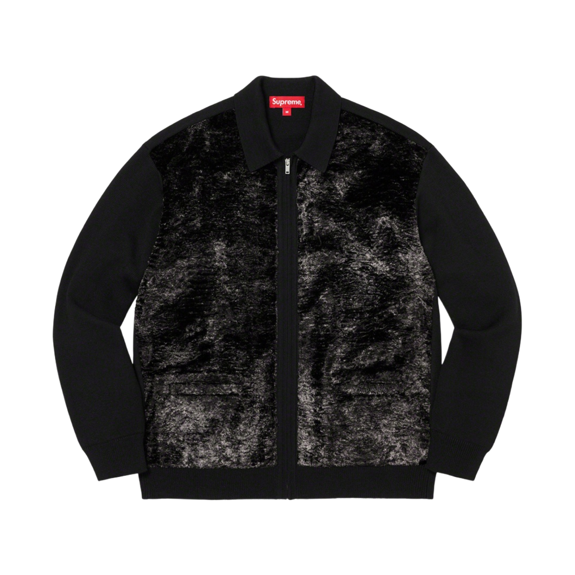 슈프림 포우 퍼 집업 가디건 블랙 - 22FW
