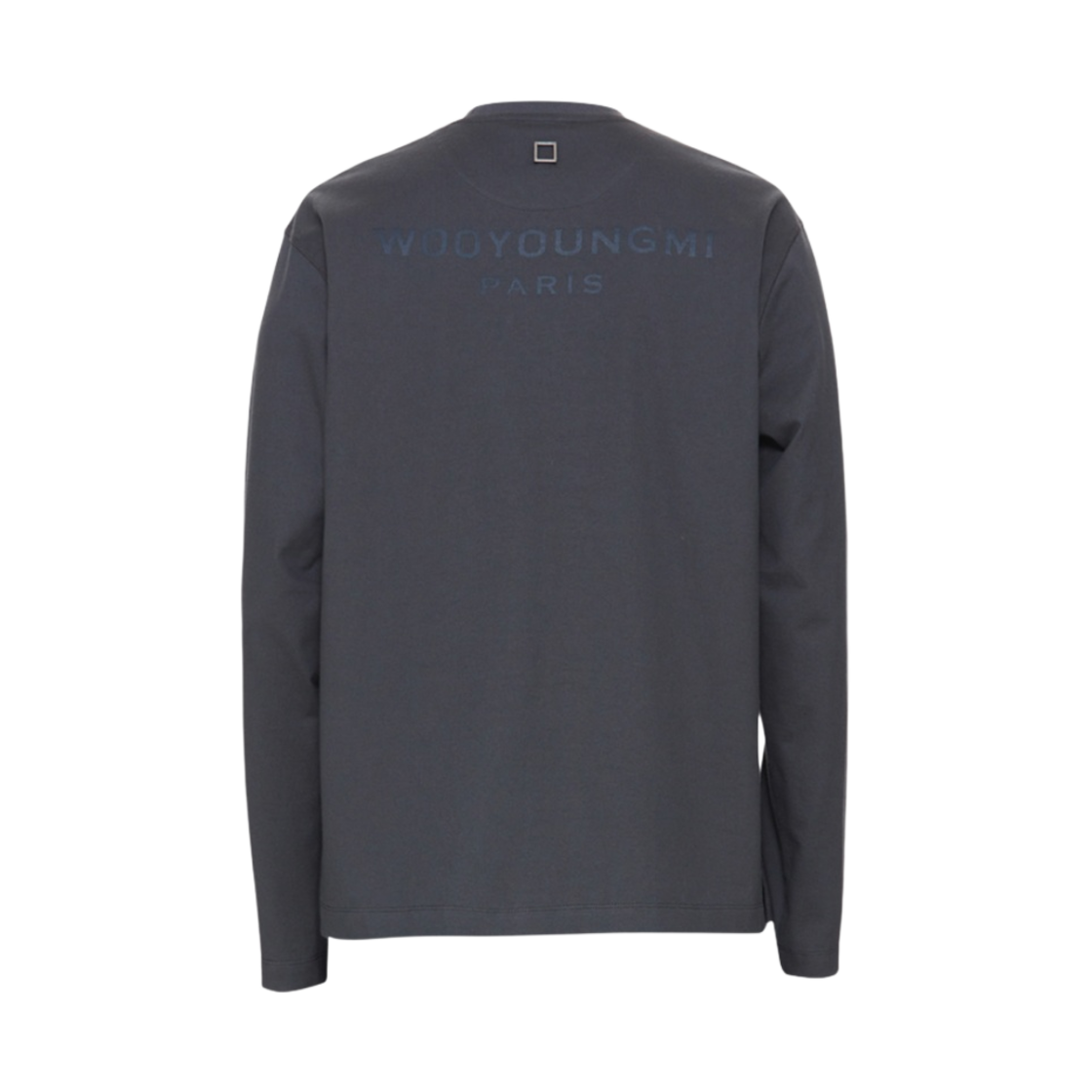 우영미 코튼 롱슬리브 백로고 티셔츠 그레이 - 22FW(Wooyoungmi Cotton Long Sleeve Back Logo T-Shirt Grey - 22FW) - 1