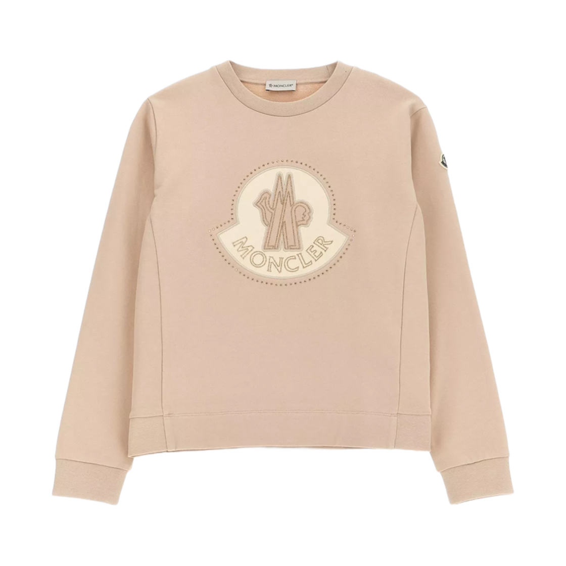 (키즈) 몽클레르 펠파 스웨트셔츠 핑크 - 25SS((Kids) Moncler Felpa Sweatshirt Pink - 25SS) - 1
