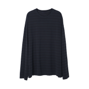 Amaiyuutsu Hand Brushed Border Tee Midnight Black