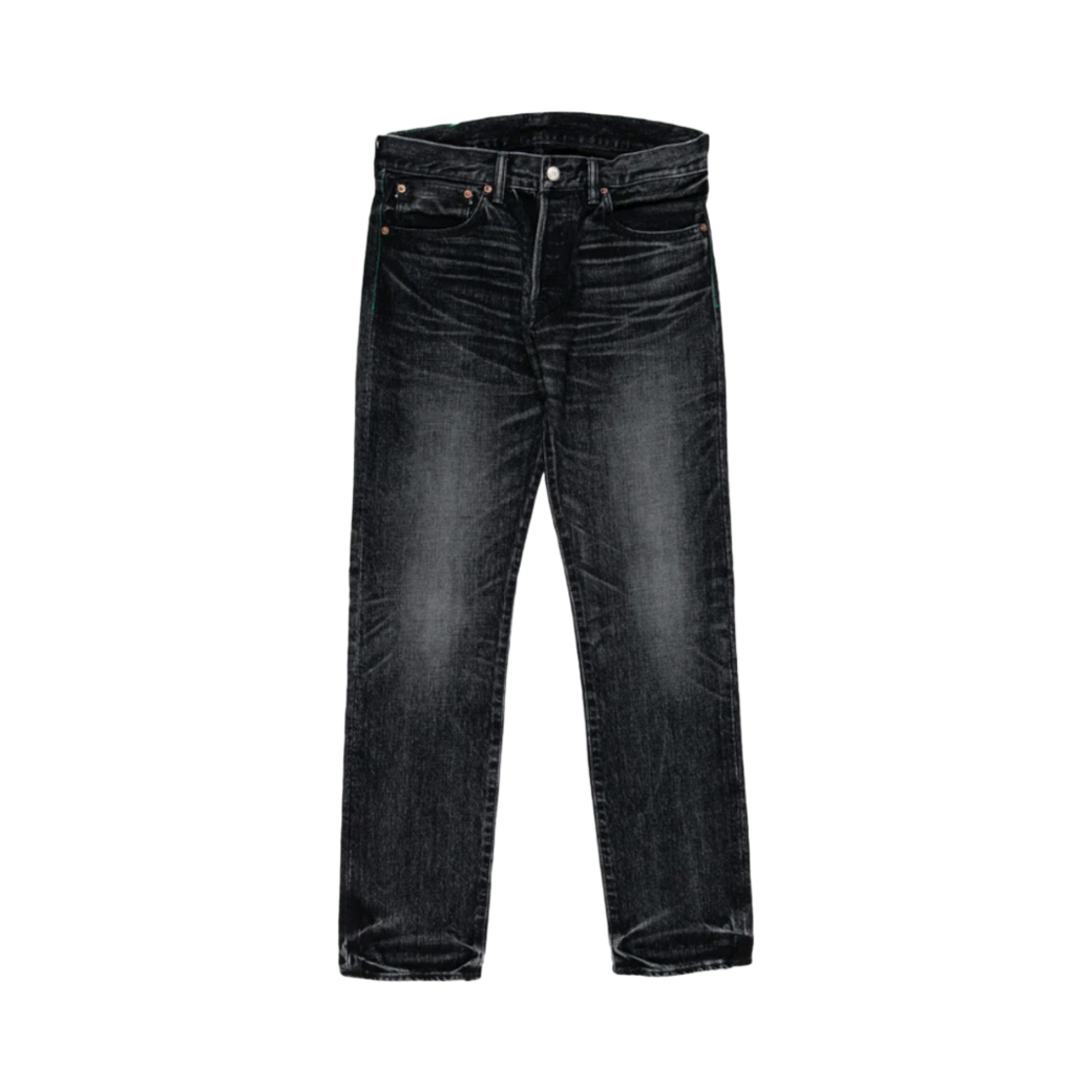 - Hidden NY Hand Distressed Denim Washed Black