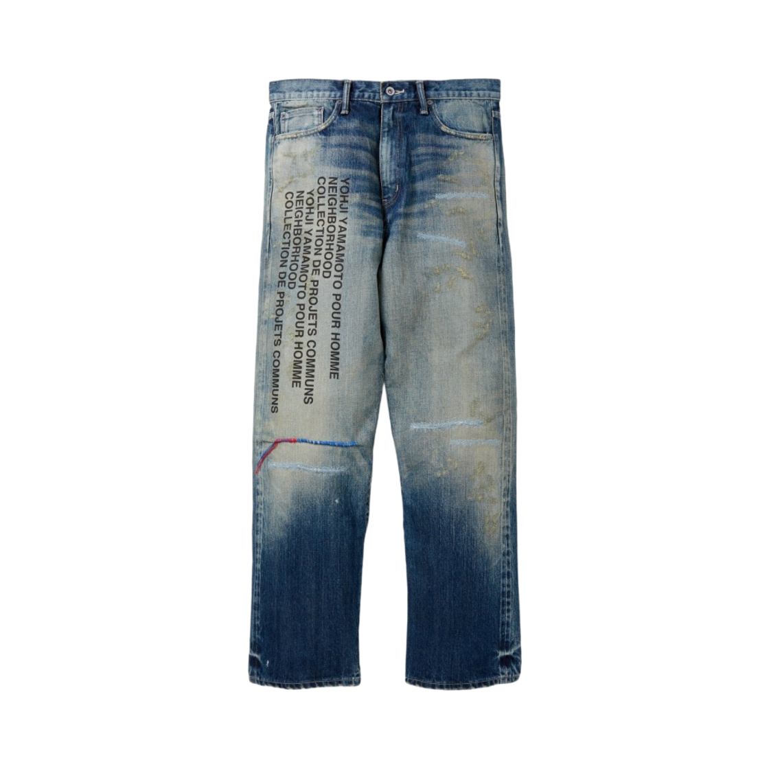 232XBYYN-PTM01S Neighborhood x Yohji Yamamoto Savage Denim DP Basic Pants Indigo