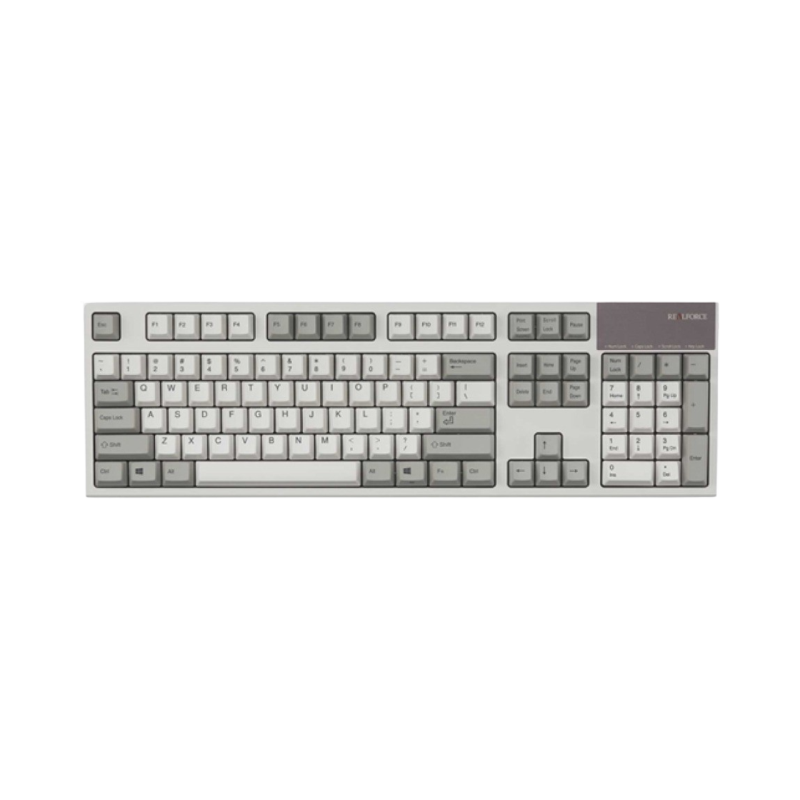 리얼 포스 R2S 저소음 영문 30g 키보드 화이트 (국내 정식 발매 제품)(Real Force R2S Low Noise APC English 30g Keyboard White (Korean Ver.))