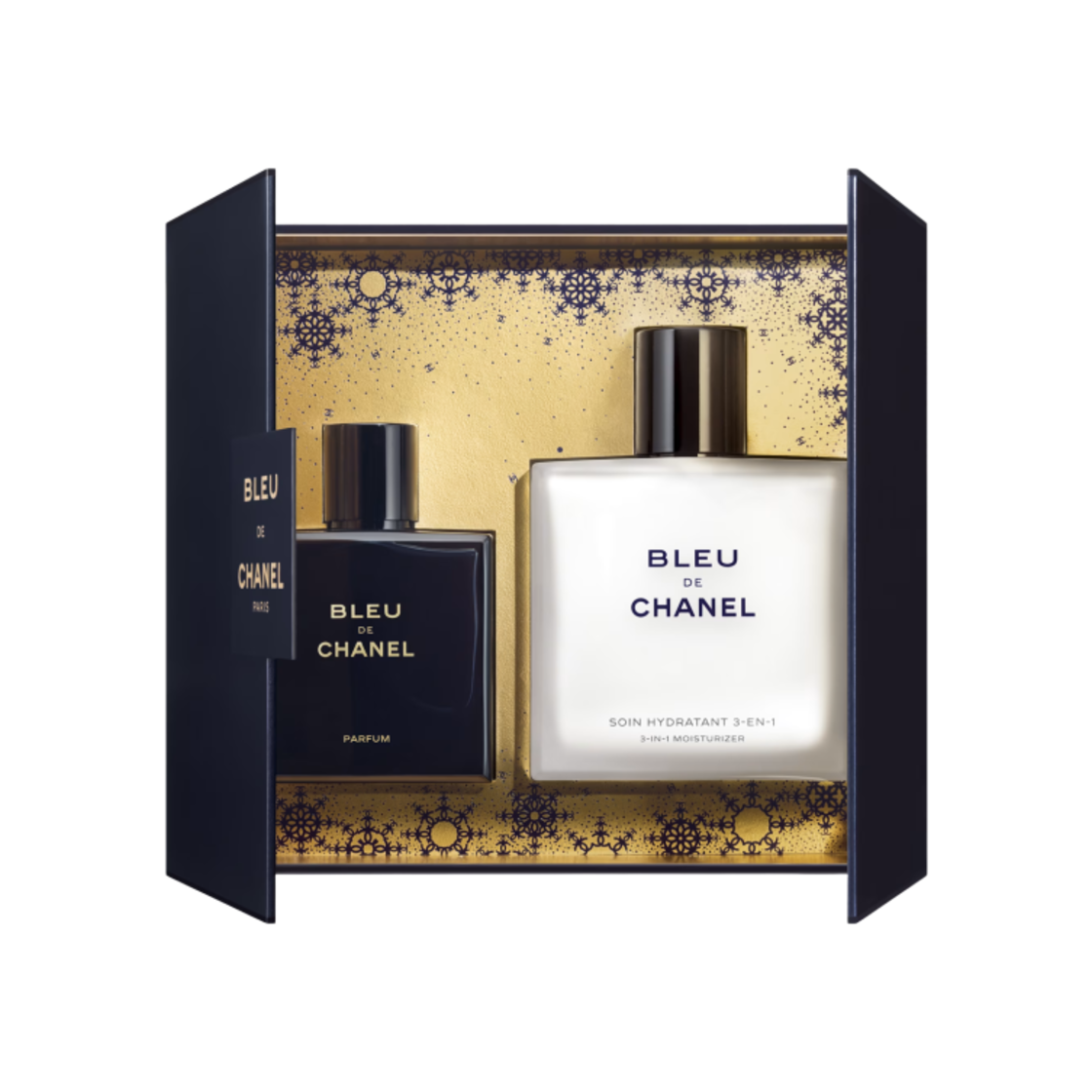 샤넬 블루 드 샤넬 2024 홀리데이 빠르펭 50ml & 3-in-1 모이스처라이저 90ml 세트(Chanel Bleu De Chanel 2024 Holiday Parfum 50ml & 3-in-1 Moisturizer 90ml Set)