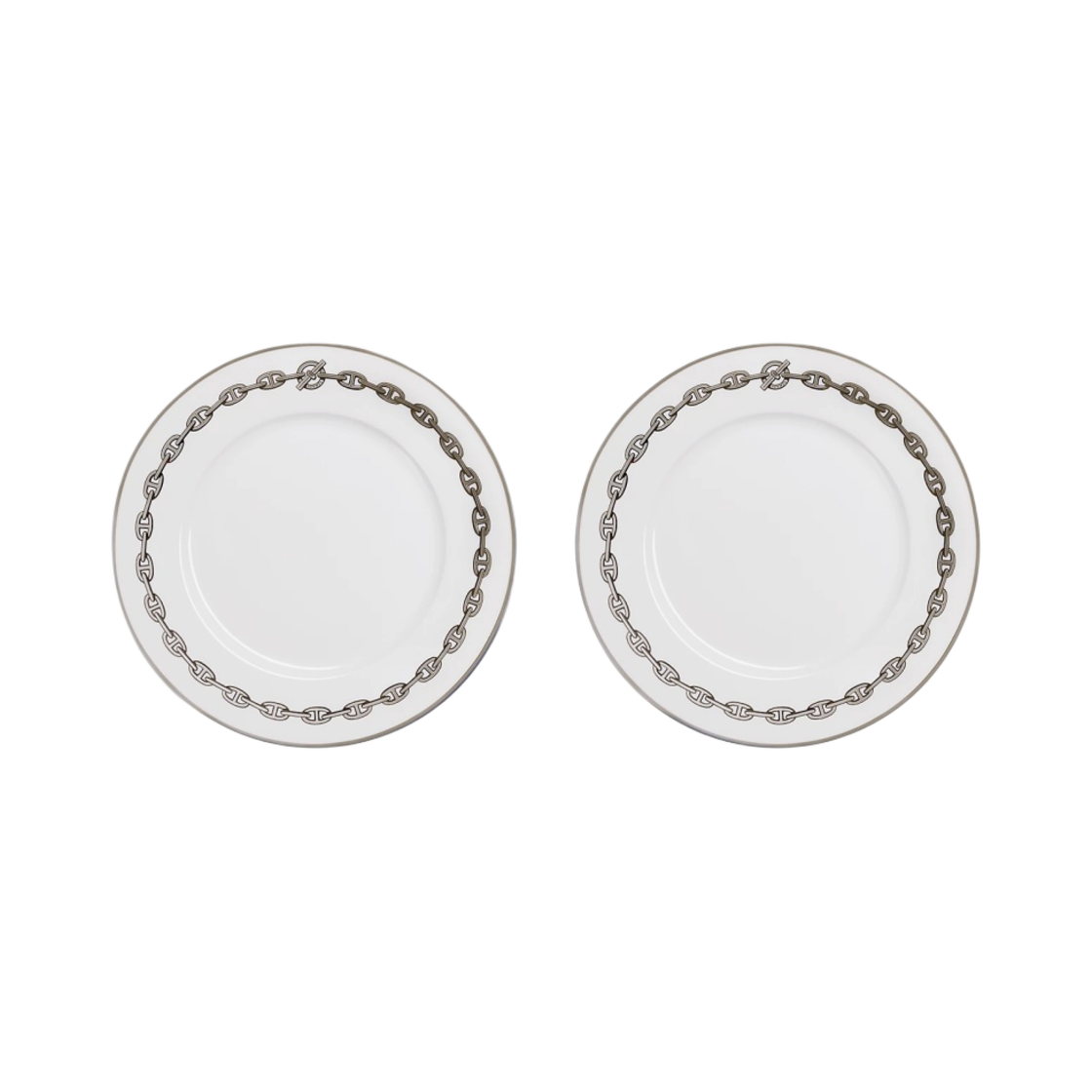 에르메스 샹달 디너 플레이트 플래티넘 (2개입)(Hermes Chaine D'Ancre Dinner Plate Platinum (2 Plates))