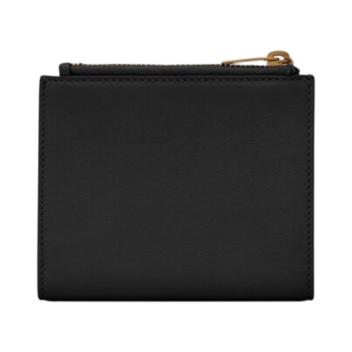 생로랑 타이니 그레인드 레더 카산드라 ID 반지갑 블랙(Saint Laurent Tiny Cassandre Bi-Fold ID Wallet in Grained Leather Black) - 2