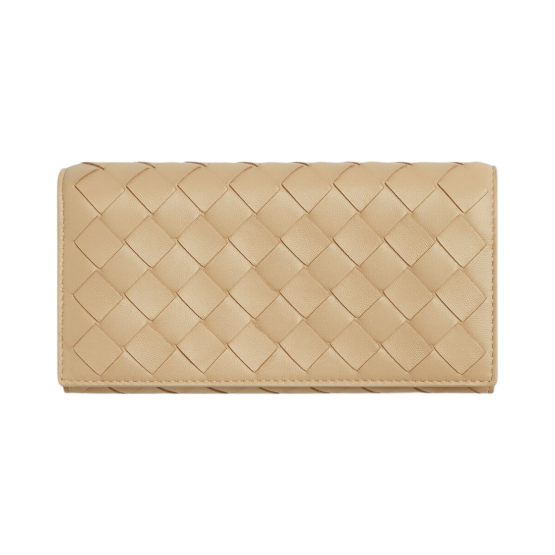 보테가 베네타 인트레치아토 라지 플랩 지갑 포리지(Bottega Veneta Intrecciato Large Flap Wallet Porridge) - 1