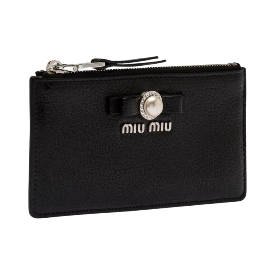 미우 미우 마드라스 가죽 엔벨로프 지갑 블랙(Miu Miu Madras Leather Envelope Wallet Black) - 2