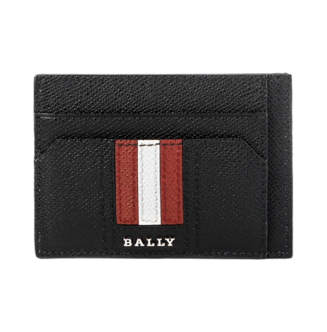 6231935 Bally Tarrik LT Bovine Embossed Card Holder Black