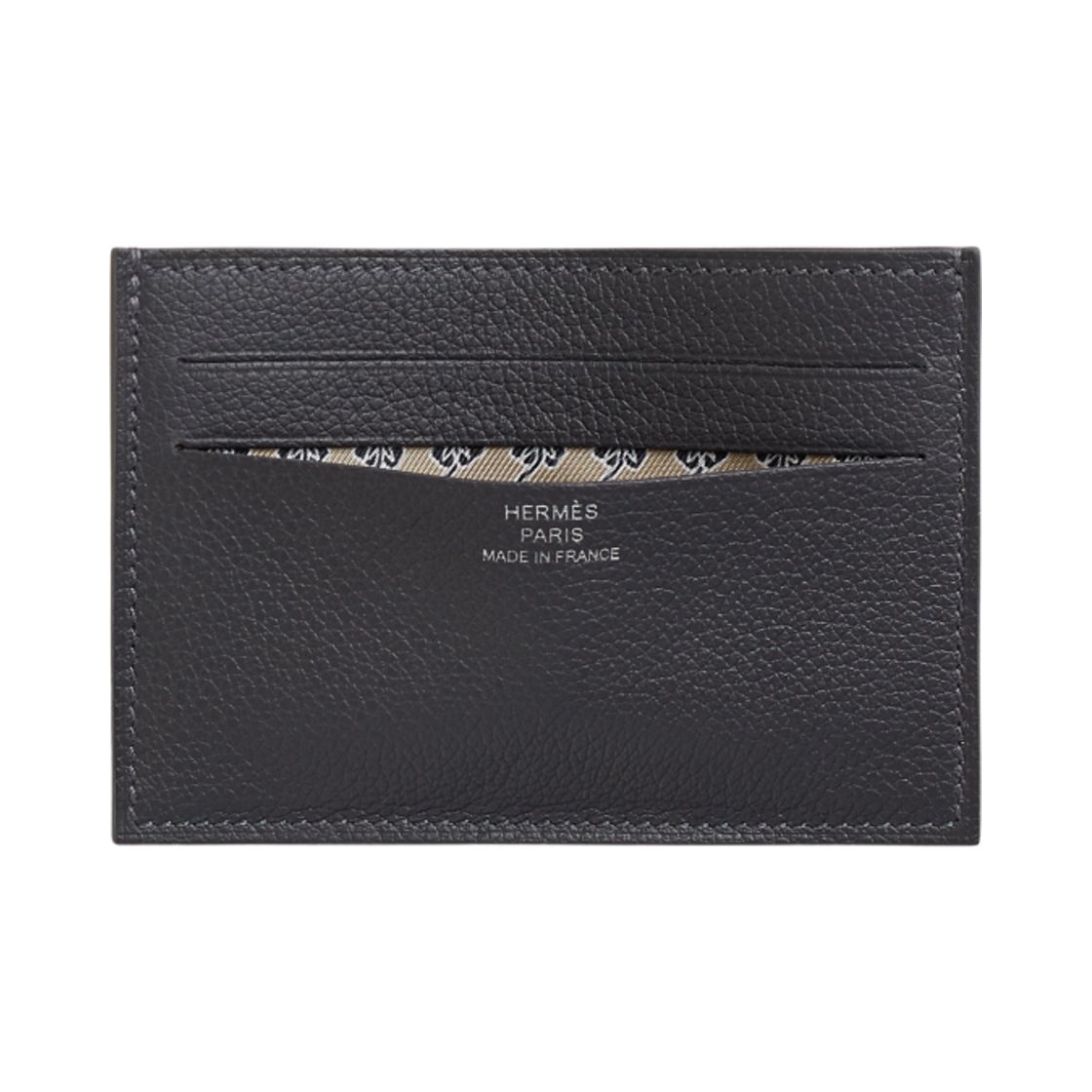 에르메스 시티즌 트윌 카드 홀더 에버컬러 카프스킨 & 아르두아즈 베쥬 누아(Hermes Citizen Twill Card Holder Evercolor Calfskin & Ardoise Beige Noir) - 1