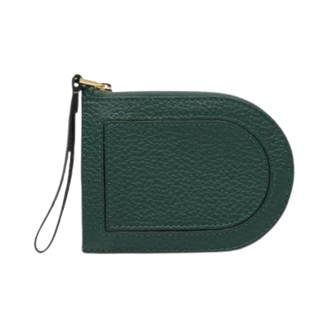 AB0612AQY0AZDDO Delvaux Pin D Card Holder Taurillon Soft Forest