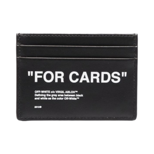 OMND017F21LEA0041001 Off-White “For Cards” Card Holder Black