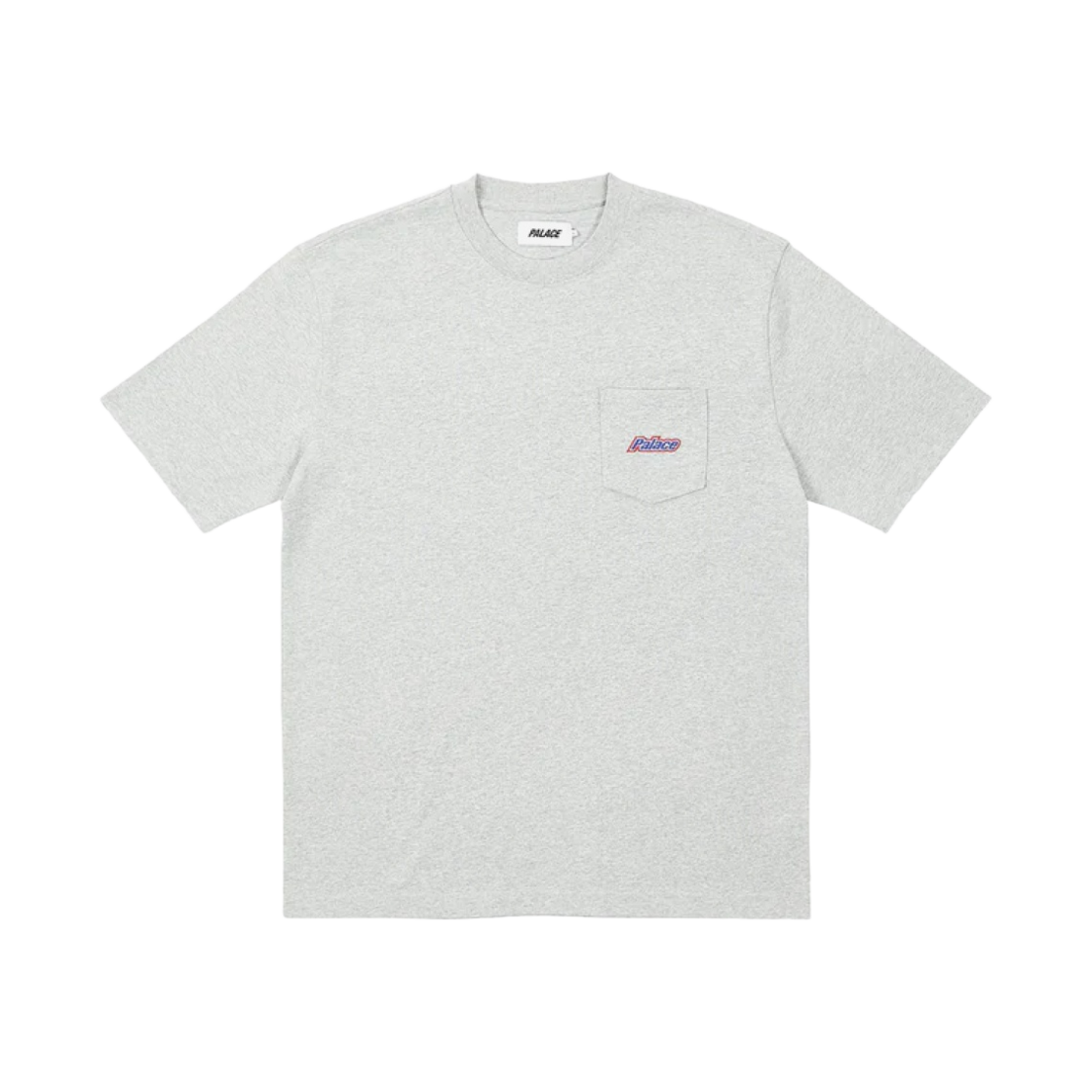 팔라스 자수 포켓 티셔츠 그레이 말 - 23SS(Palace Embroidered Pocket T-Shirt Grey Marl - 23SS) - 1