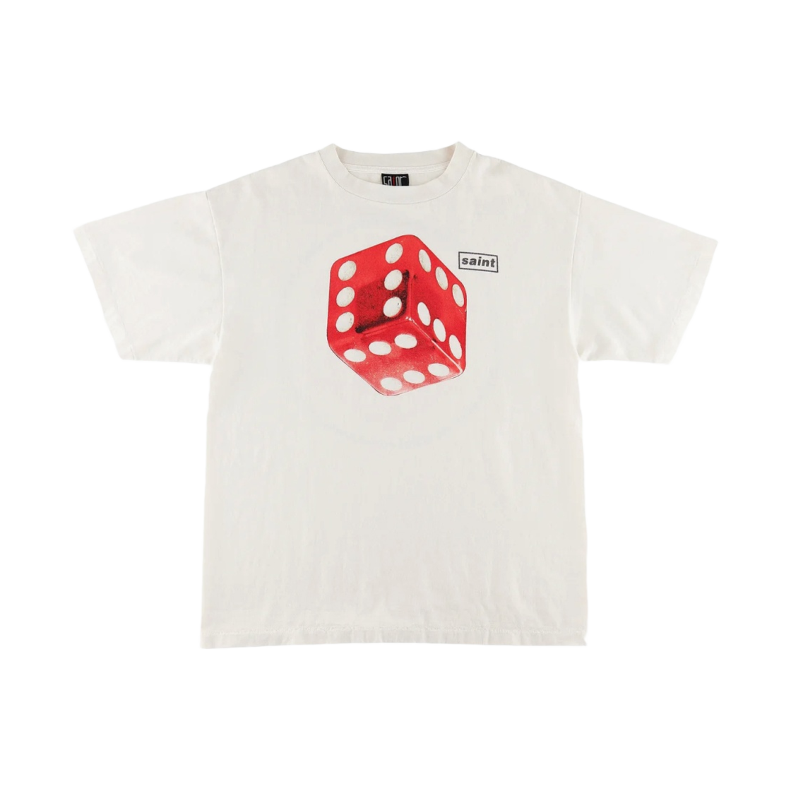 세인트 마이클 다이스 숏슬리브 티셔츠 화이트 - 23SS(Saint Mxxxxxx Dice S/S T-Shirt White - 23SS) - 1