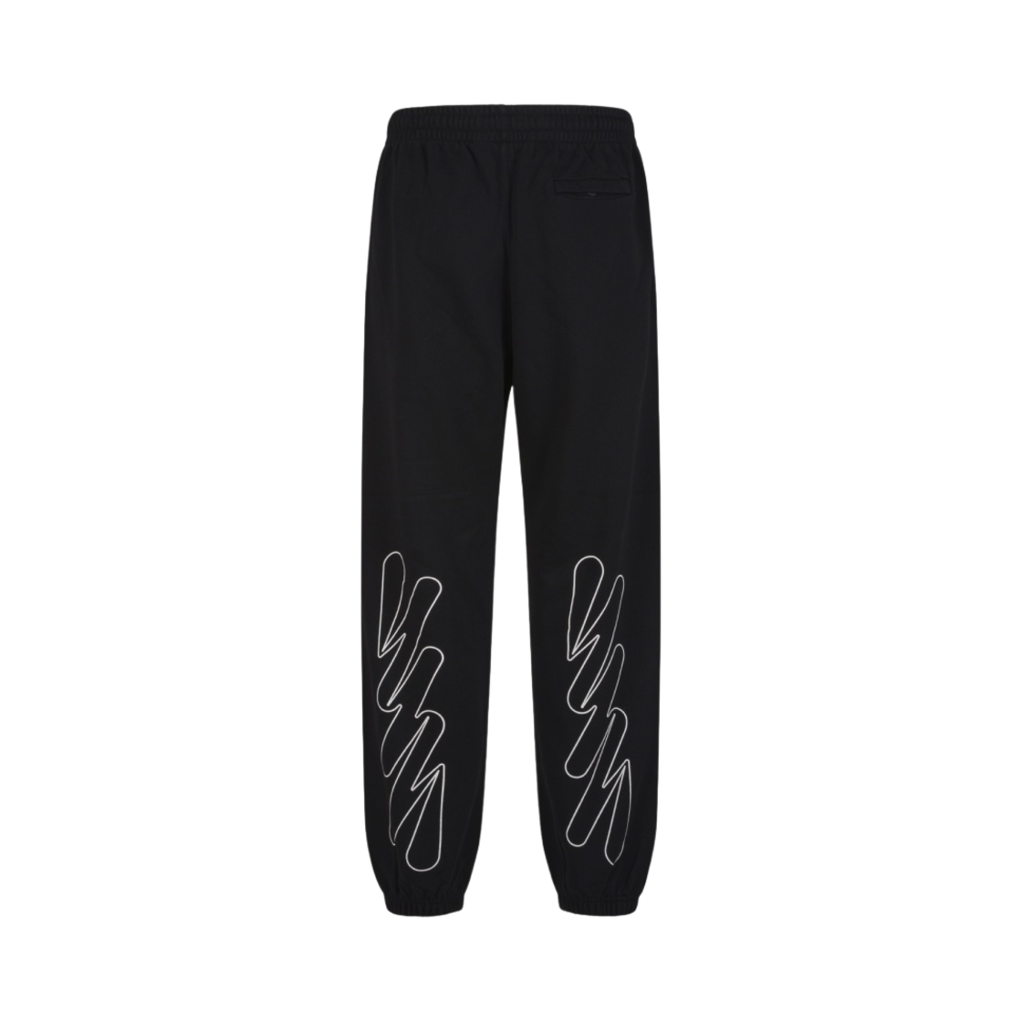 OMCH029F22FLE0081001 Off-White Wave Outline Diag Slim Sweatpants Black