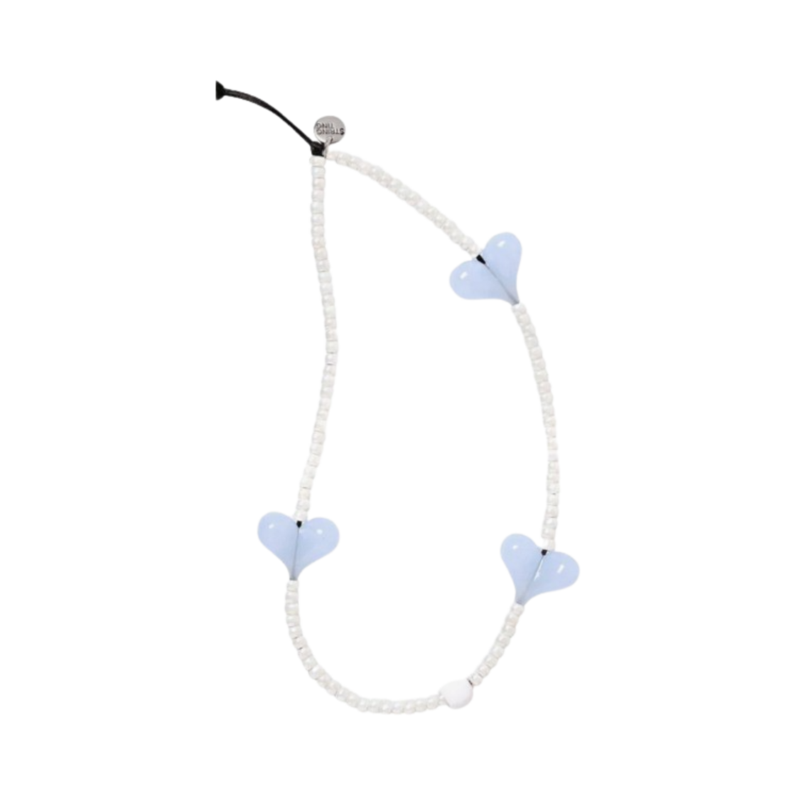 스트링 팅 아이스 워터 러브 하트 리스틀릿 폰 스트랩(String Ting Ice Water Love Heart Wristlet Phone Strap) - 1