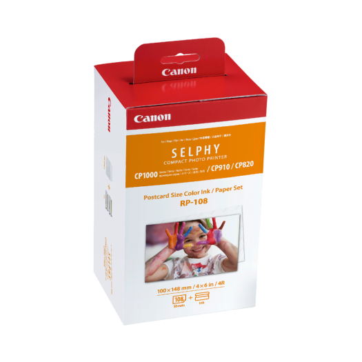 RP-108 Canon SELPHY Postcard Size 108 Pieces Printed Paper RP-108 (CP1500)