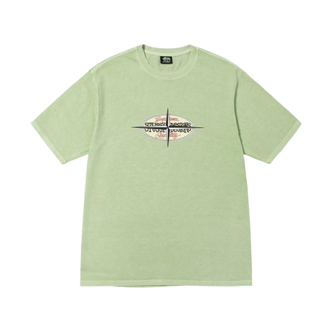 스투시 포인트 피그먼트 다이드 티셔츠 세이지(Stussy Points Pigment Dyed T-Shirt Sage) - 1