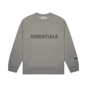 Essentials 3D Silicon Applique Crewneck Cement - 20FW