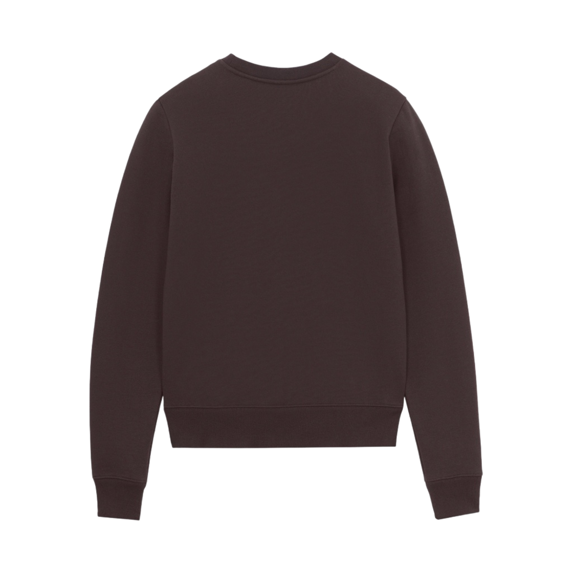 (W) 메종 키츠네 픽셀 폭스 헤드 패치 레귤러 스웨트셔츠 초콜릿((W) Maison Kitsune Pixel Fox Head Patch Regular Sweatshirt Chocolate) - 2