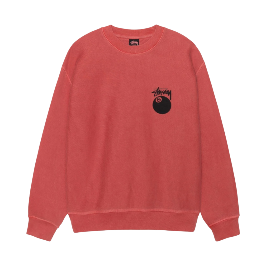 스투시 8볼 크루 피그먼트 다이드 구아바(Stussy 8 Ball Crew Pigment Dyed Guava) - 2