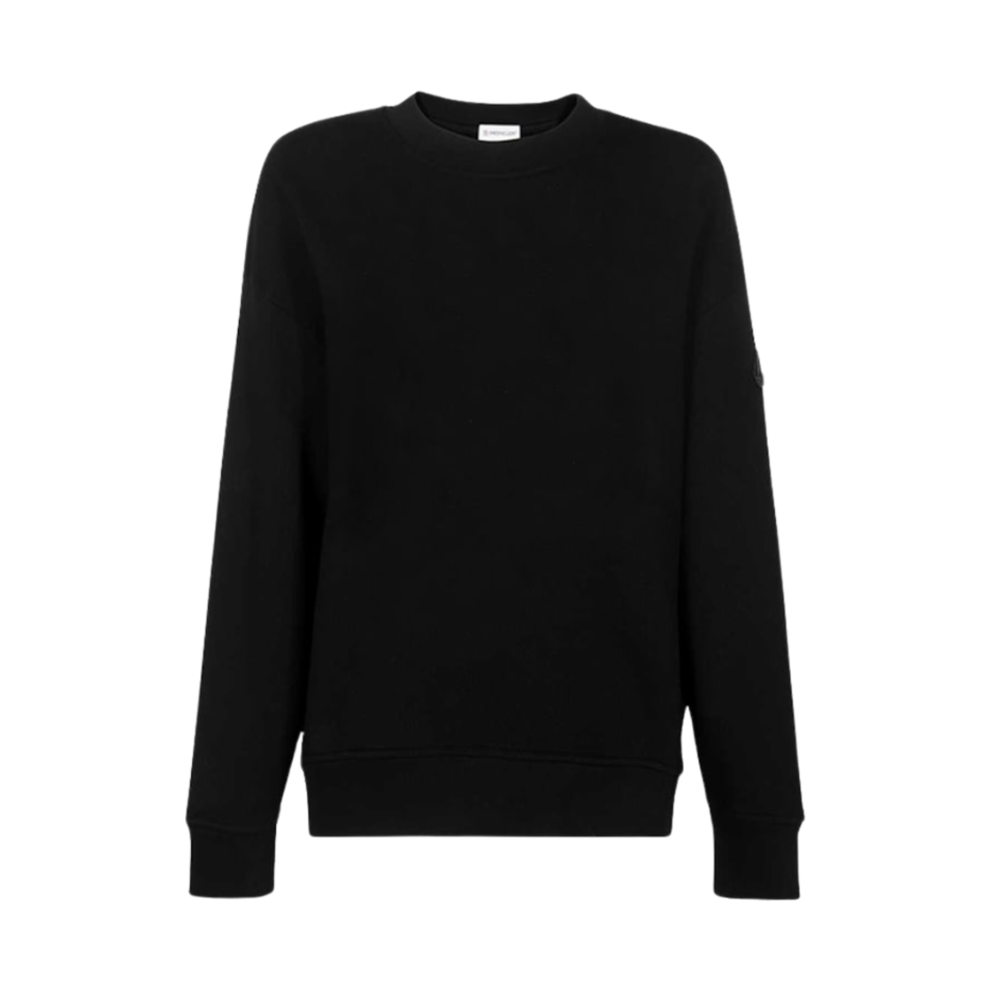 (W) 몽클레르 로고 스웨트셔츠 블랙 - 22FW((W) Moncler Logo Sweatshirt Black - 22FW) - 1