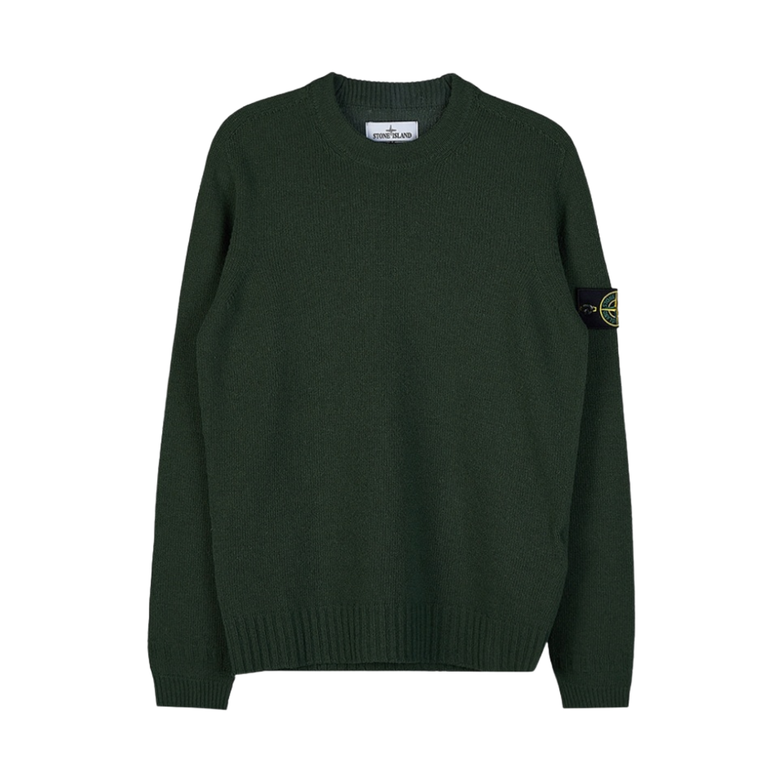 스톤 아일랜드 524A3 램스울 크루넥 니트 올리브 그린 - 22FW(Stone Island 524A3 Lambswool Crewneck Knit Olive Green - 22FW) - 1
