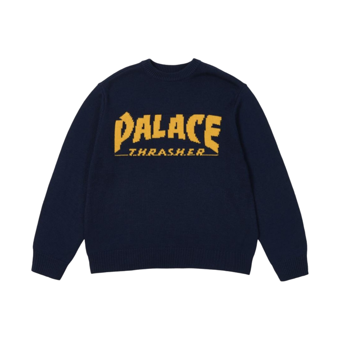 - Palace x Thrasher Knit Navy - 24SS - 대표 이미지 #1