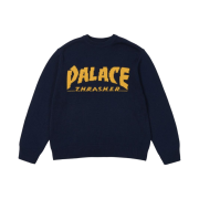 Palace x Thrasher Knit Navy - 24SS