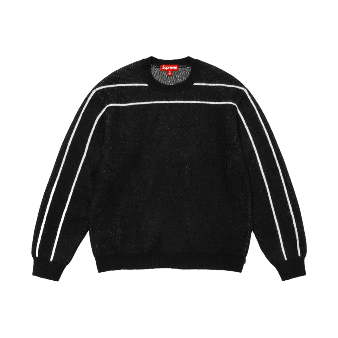슈프림 백 스트라이프 스웨터 블랙 - 24FW