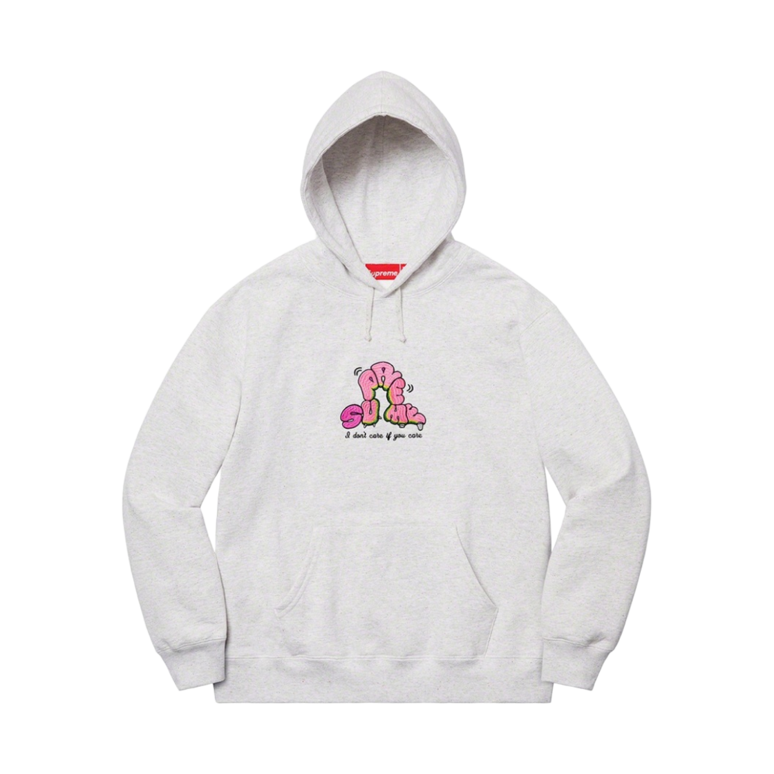 슈프림 돈 케어 후드 스웨트셔츠 헤더 멀티 - 21SS(Supreme Don't Care Hooded Sweatshirt Heather Multi - 21SS)