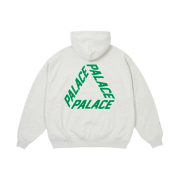 Palace Athlique P3 Hood Grey Marl - 24FW