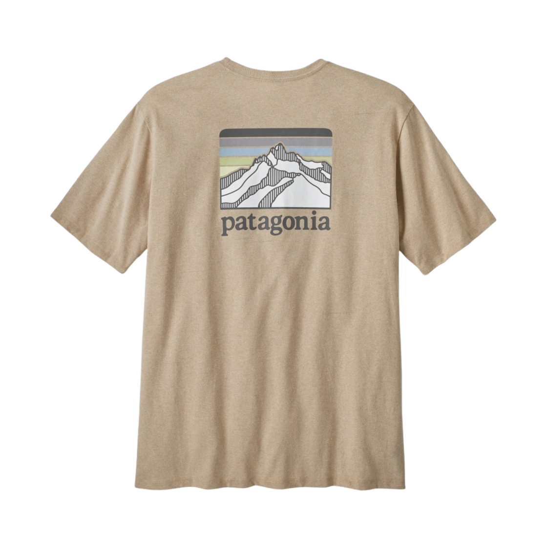 파타고니아 라인 로고 릿지 포켓 리스폰시빌리티 오어 탄(Patagonia Line Logo Ridge Pocket Responsibili-Tee Oar Tan) - 1