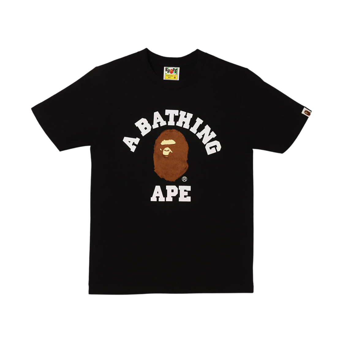 (W) 베이프 보아 컬리지 티셔츠 블랙((W) BAPE Boa College T-Shirt Black) - 1